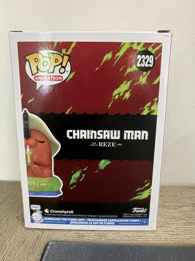 Funko Pop! Vinyl: Chainsaw Man - Pochita with Sunhat - San Diego Comic Con