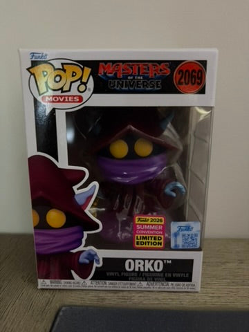 2026 SDCC Funko Pop! Official Con Sticker MASTERS OF THE UNIVERSE Orko #2069