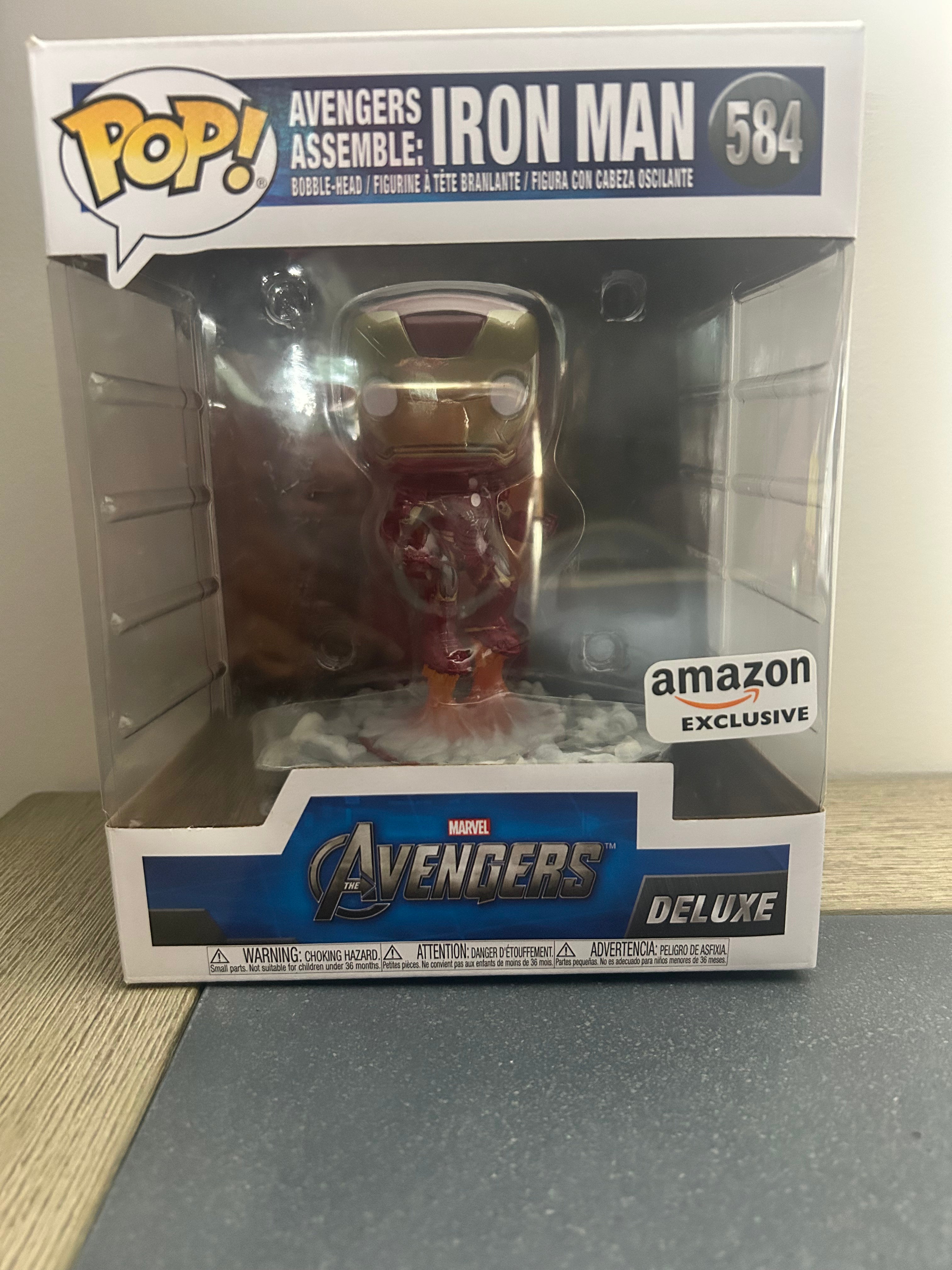 Funko Pop Marvel Avengers Assemble Iron Man 584 Amazon Exclusive Deluxe Figure