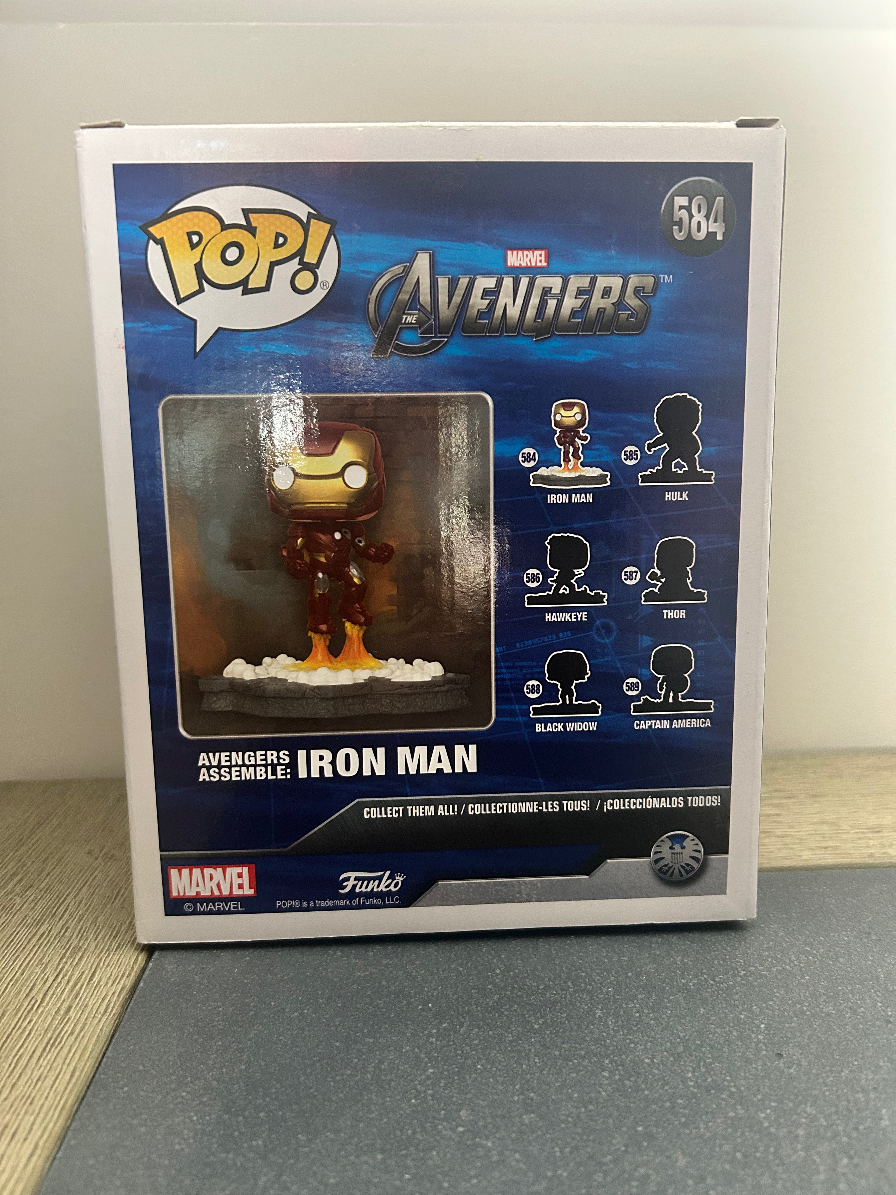 Funko Pop Marvel Avengers Assemble Iron Man 584 Amazon Exclusive Deluxe Figure