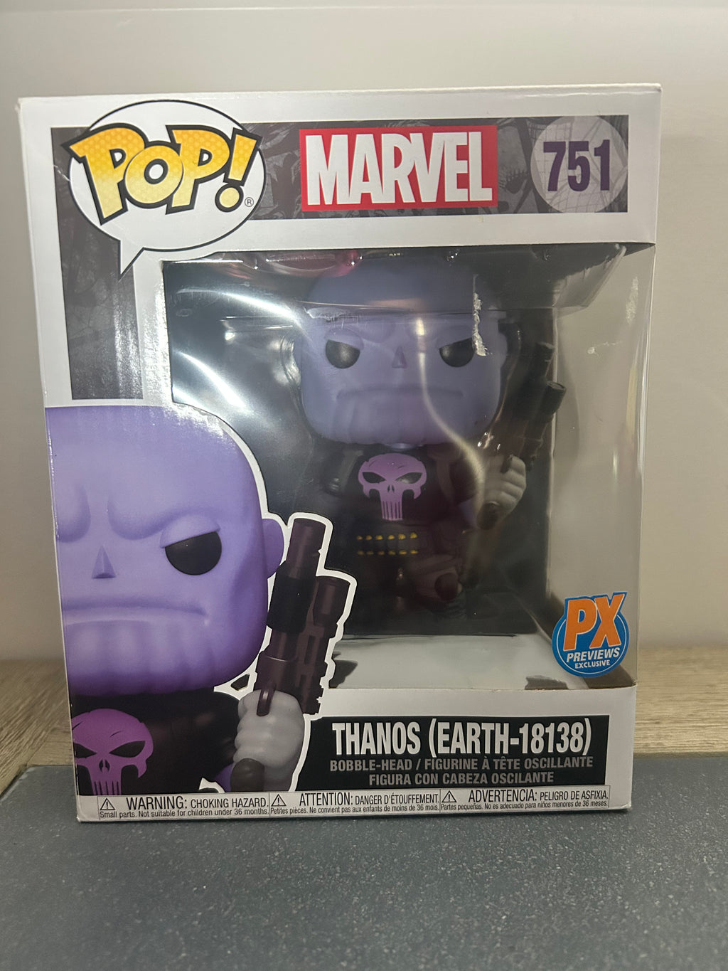 Punisher Thanos Earth 18138 Marvel Funko 6" Pop Previews P/X Exclusive