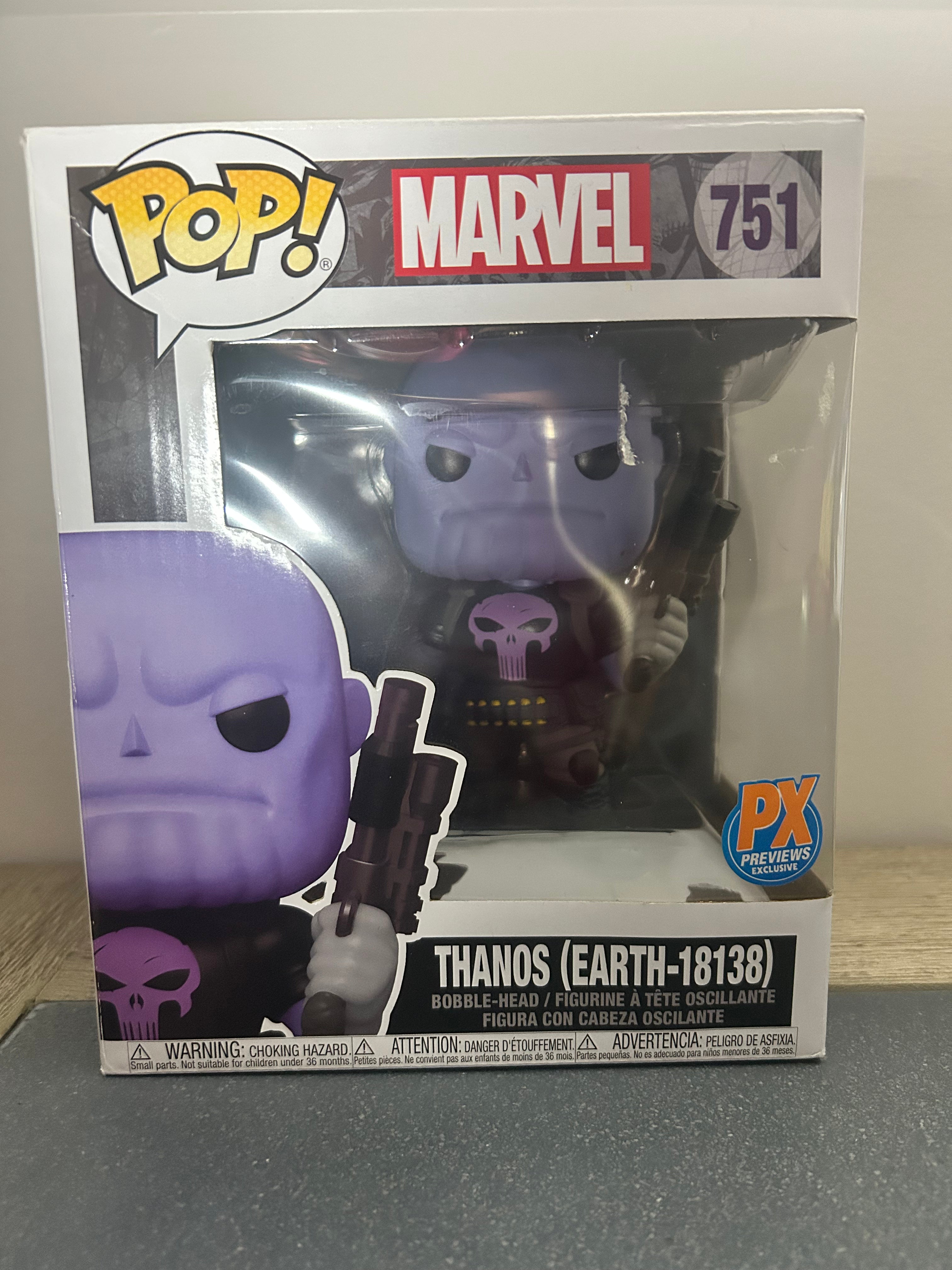 Punisher Thanos Earth 18138 Marvel Funko 6" Pop Previews P/X Exclusive