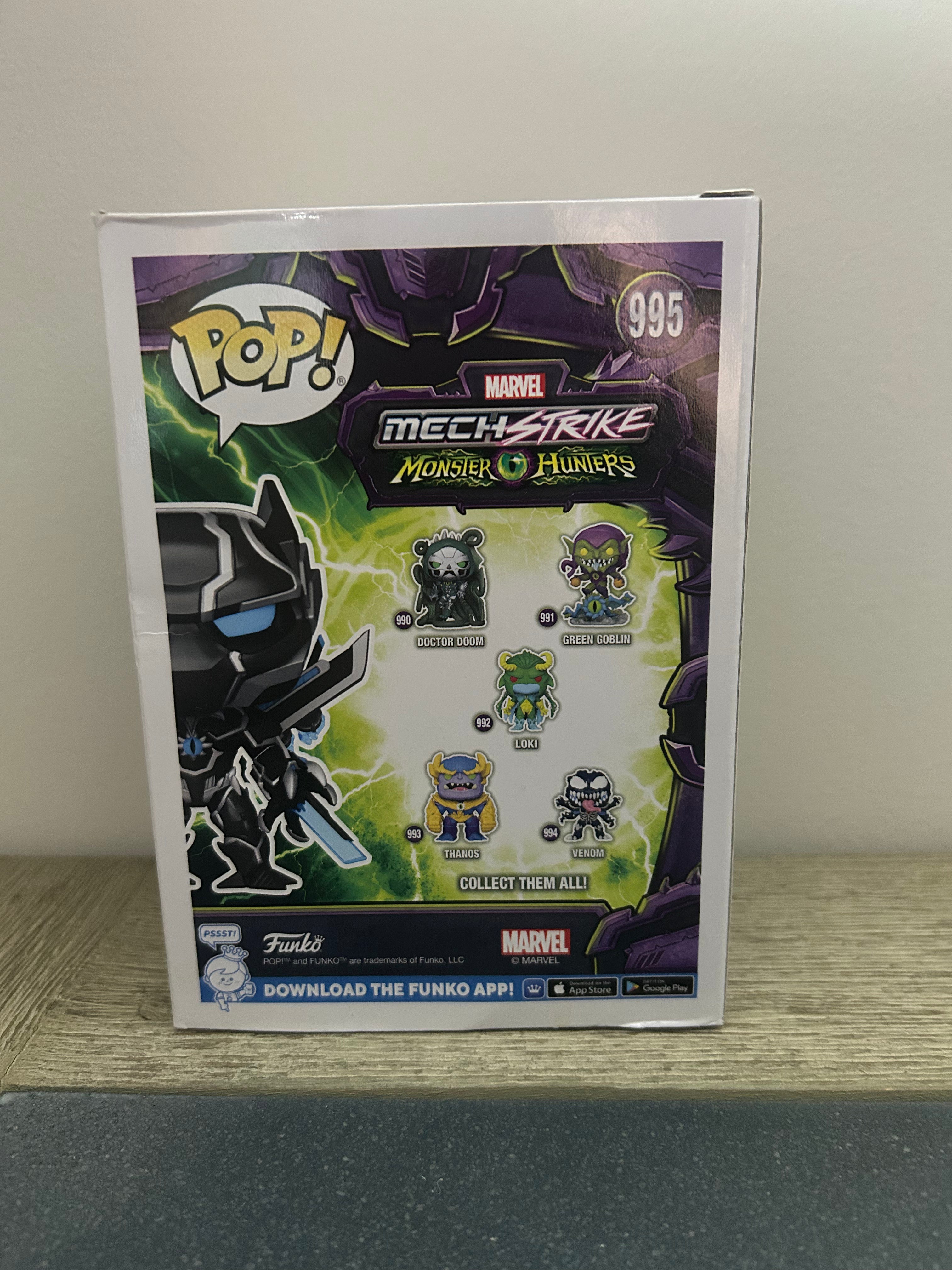 Funko Mech Strike Monster Hunters POP! Marvel Black Panther Exclusive Vinyl Bobble Head #995