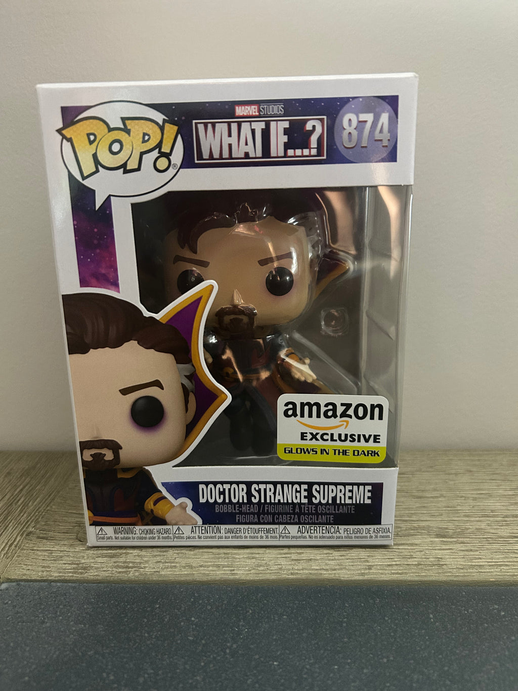 Funko Pop! Marvel What If...? Doctor Strange Supreme GITD Amazon #874 Figure