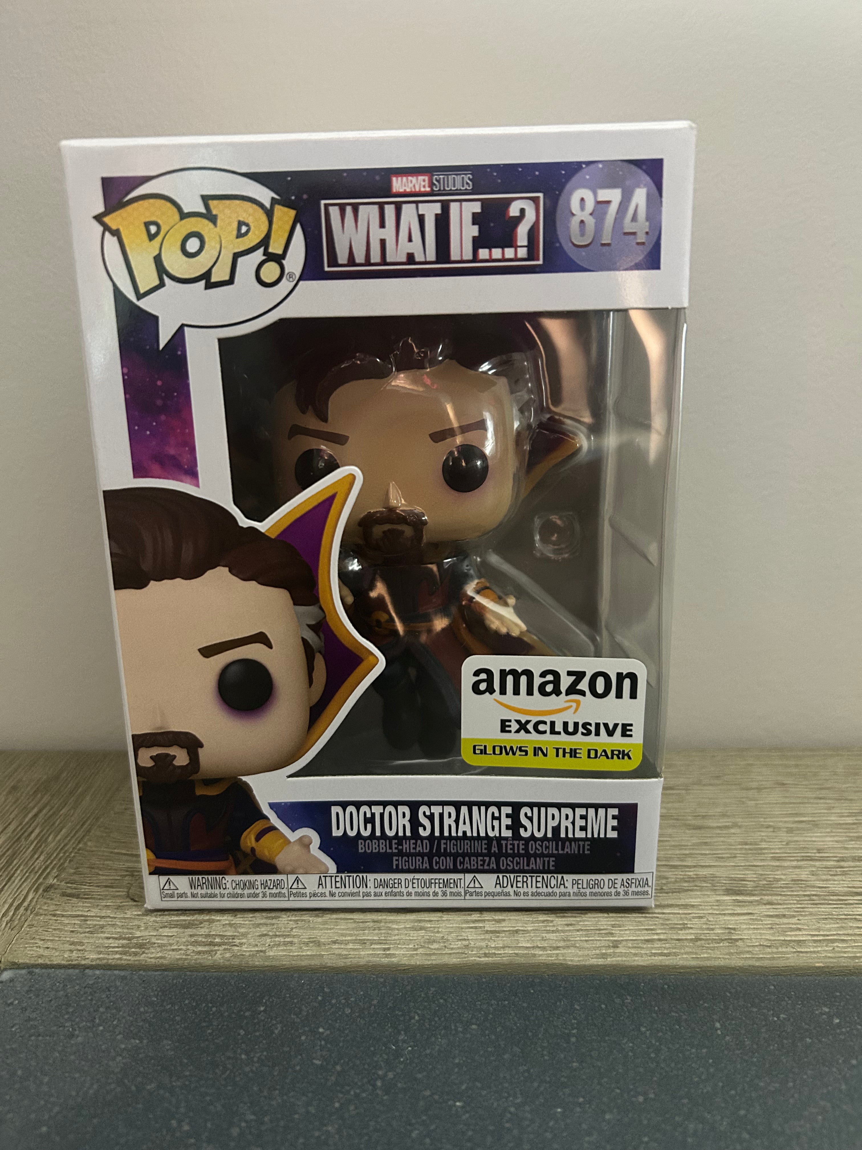 Funko Pop! Marvel What If...? Doctor Strange Supreme GITD Amazon #874 Figure